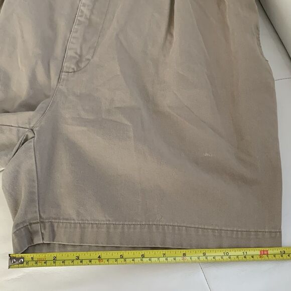 Polo by Ralph Lauren Chino Cotton Tan Flat Front Andrew Shorts Pockets Size 42 - Picture 11 of 11